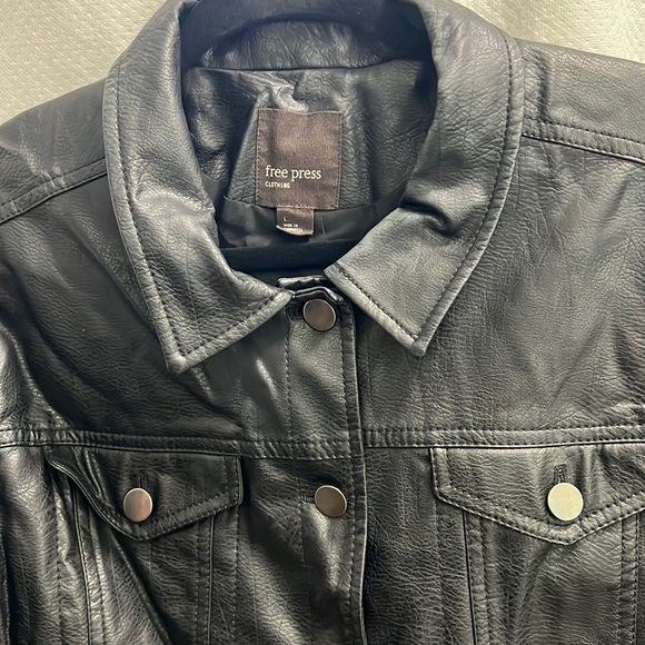 Free Press Faux Leather Jacket - Picture 2 of 9